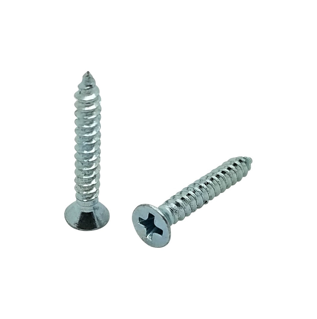 100 Qty #4 x 3/4" Flat Head Zinc Coated Phillips Head Wood Screws (BCP78)