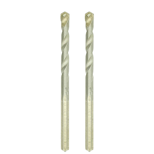 Two (2) 1/4" x 4" Premium Carbide Tip Hex Shank Masonry Drill Bits | Made In The USA (BCP955)