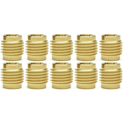1/4"-20 Brass Threaded Inserts 