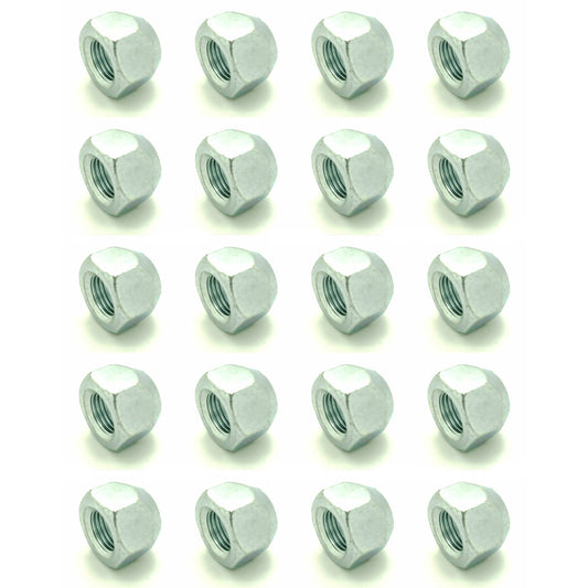 7/16-20 Zinc Plated Open End Acorn Lug Nuts | 3/4" Hex 